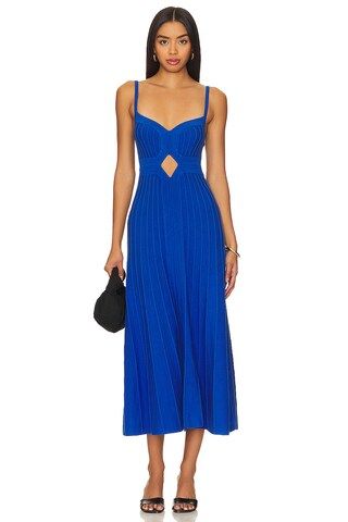 Drummond Midi Dress in Regal Blue Holiday Dress | Wedding Guest Dress | Revolve Clothing (Global)