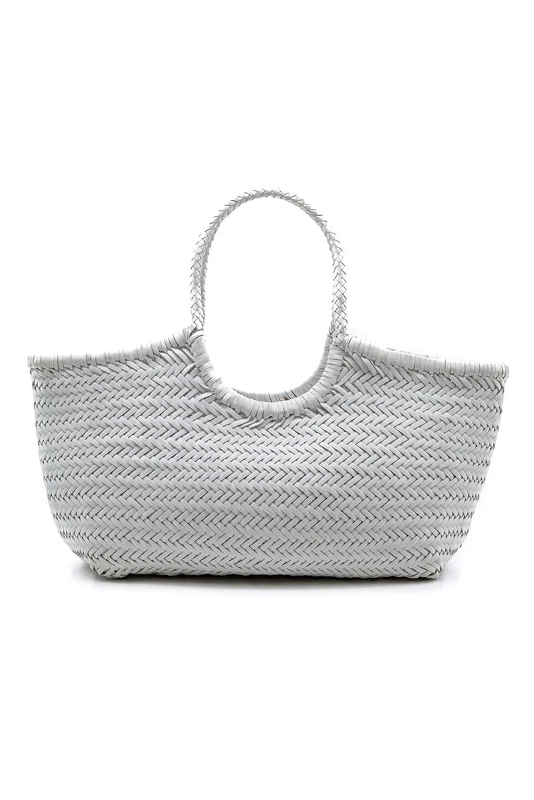 Dragon Diffusion Nantucket Large Woven Leather Tote | LoveShackFancy