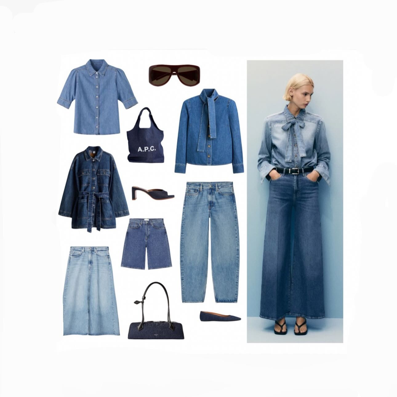 Denim. Denim. And more denim. ITrans-seasonal. Ageless. Casual. Cool. Just the thing you want throw on in this cold/warm/chilly spring weather.
THE key to jooshing up your wardrobe? 
Update the classics : Yes: that means your jeans !Because when you update your jeans EVERYTHING else will instantly look cool. 
(Update your classics in your wardrobe instead of rushing out and buying crazy colours and frumpy florals. Never versatile, don’t look expensive unless they are, aging ! Buy better, fewer pieces.) 

Tip: I am not a fan of spending a lot of money on denim : why would you when all the major high street brands like Zara, H&M, Mango and Uniqlo get it so right at great prices. ( they spend a fortune getting the fit right because ….they can). I would rather spend my hard earned cash on a fabulous designer bag or on expensive jacket. 
It’s high low dressing at its best !
Shop my picks here

#LTKaustralia #LTKover50style #LTKjeans