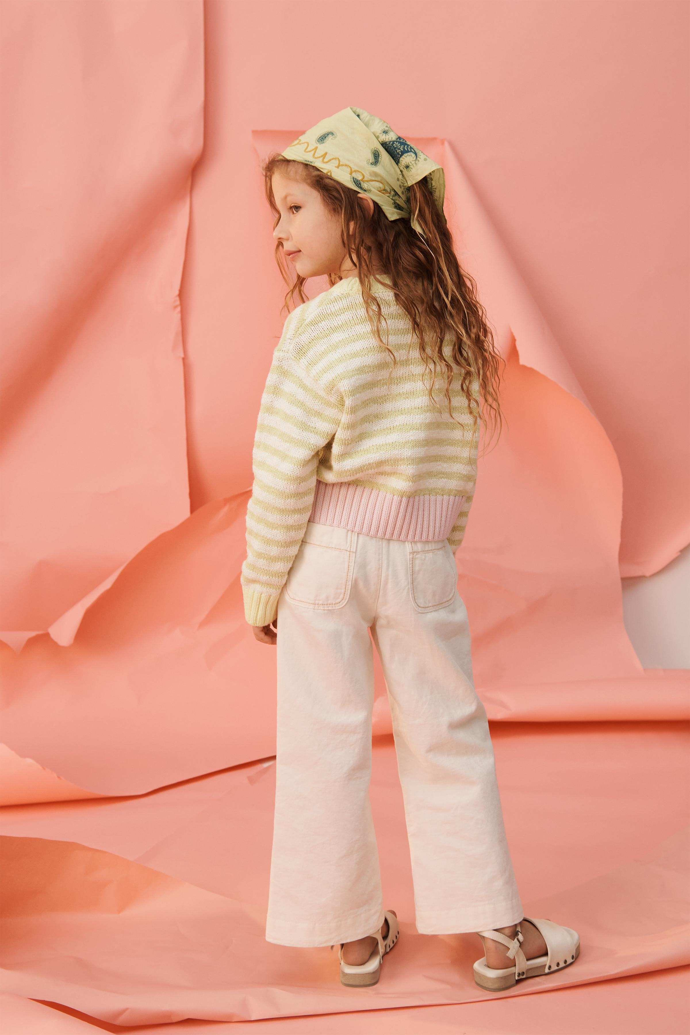 LIMITED EDITION FLORAL EMBROIDERED STRIPED KNIT JUMPER | Zara US