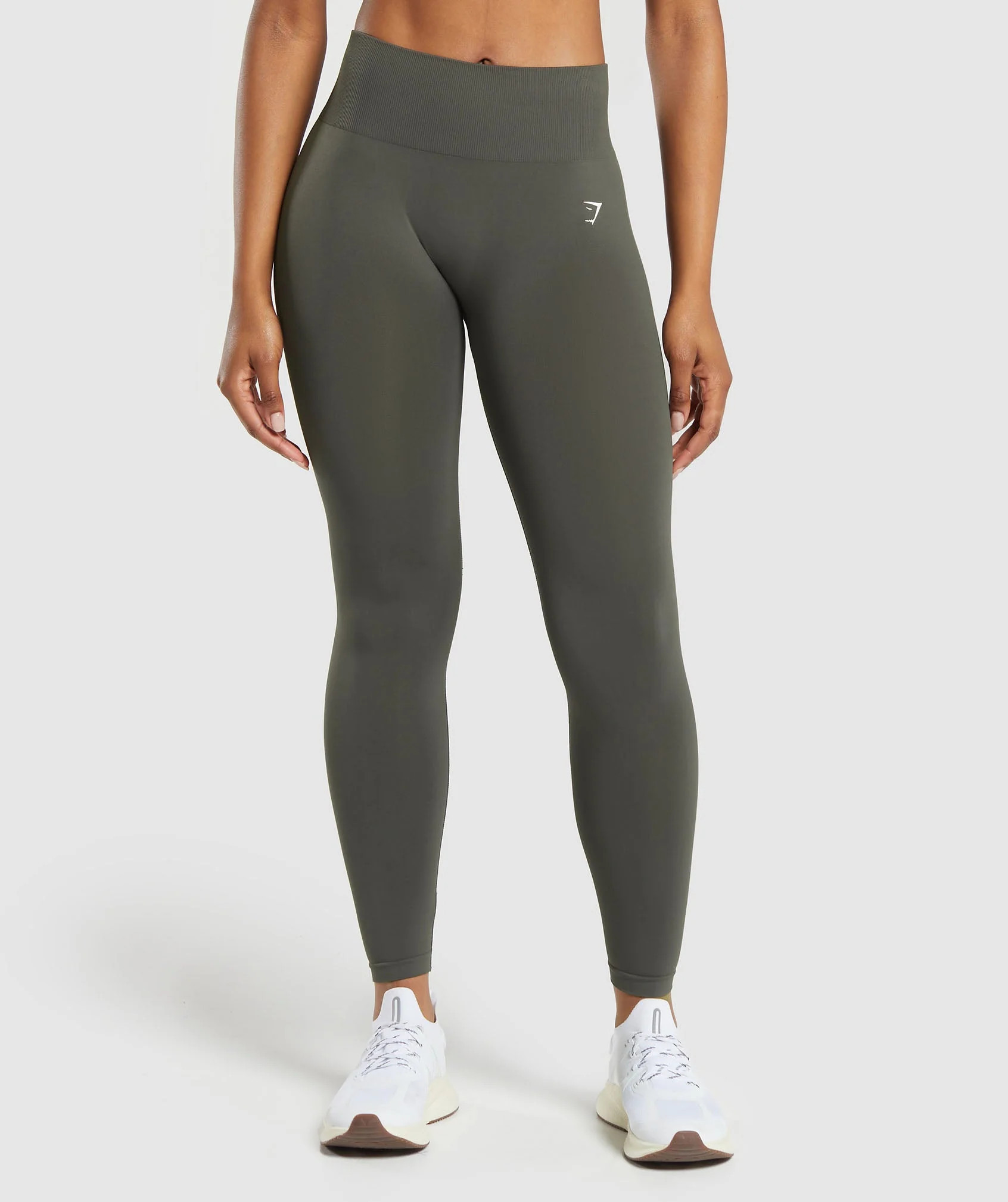 Gymshark Everyday Seamless Leggings - Strength Green | Gymshark CA