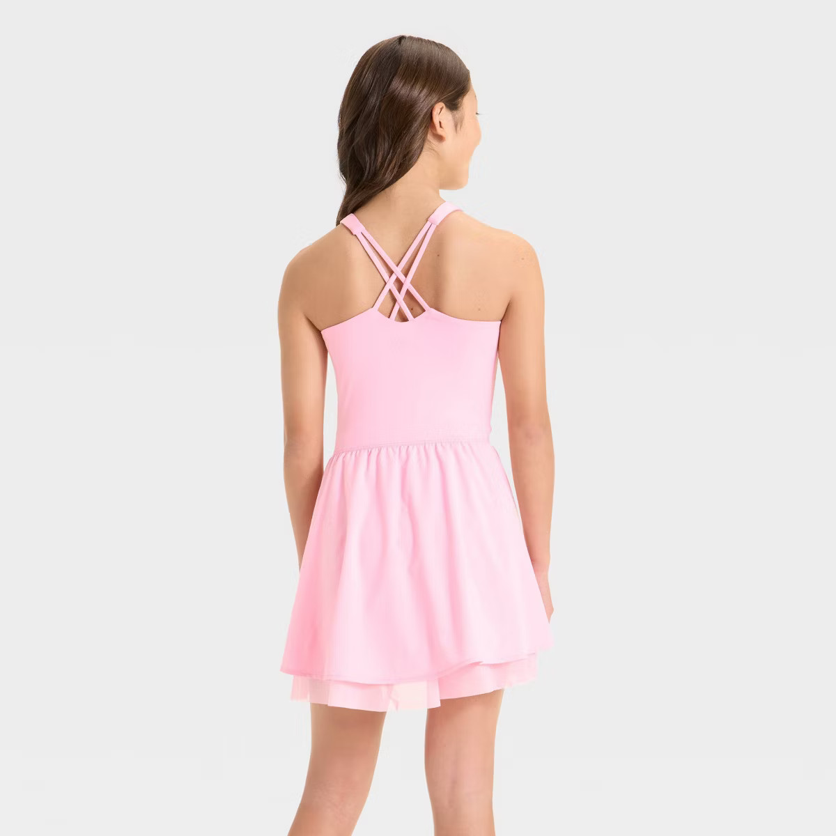 Girls' Knit Double Layer Dress - All In Motion™ | Target
