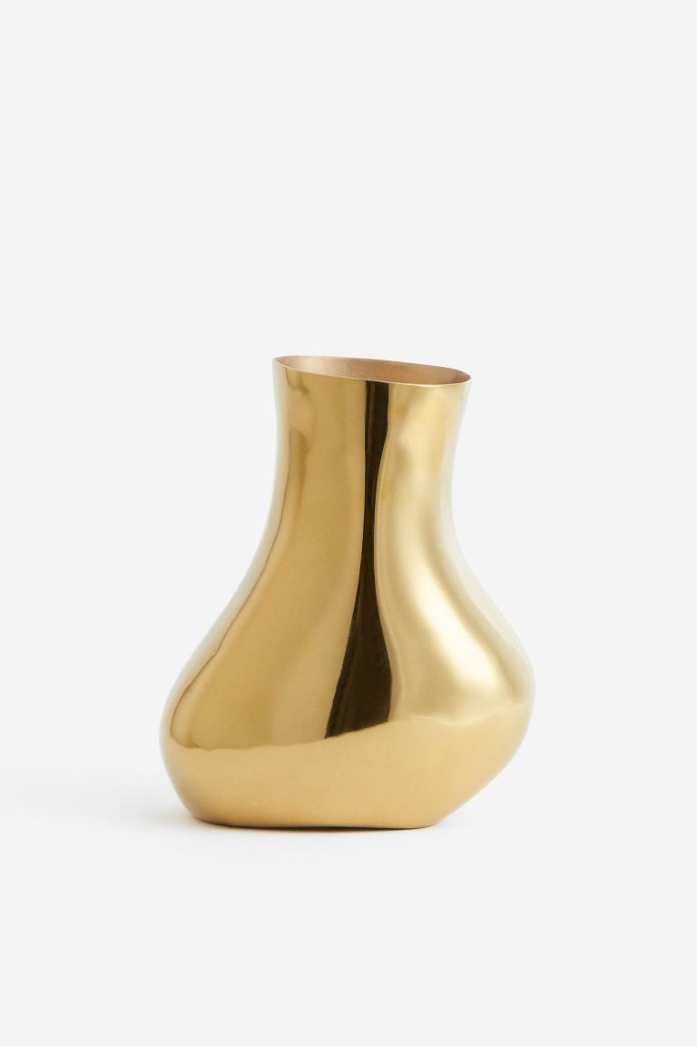 Small Metal Vase - Gold-colored - Home All | H&M US | H&M (US + CA)