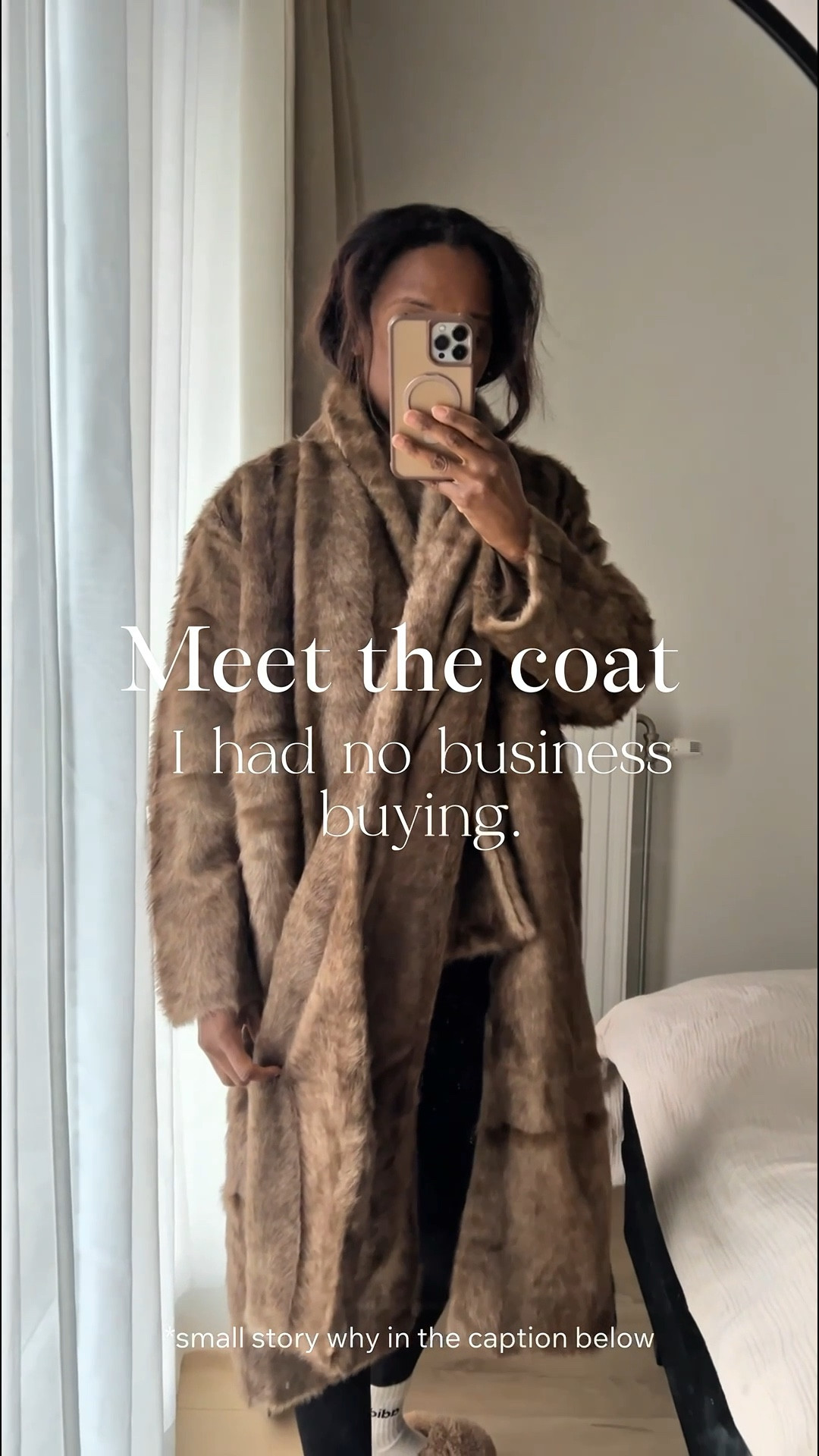 All I have to say is… she was on sale for €59 I had to 😭. So here’s the deal… we’re actually moving to the Caribbean in about 6 months. I guess maybe it was my brains way of celebrating one last full winter before we move. 

And I’ll still be able to wear it when I go to visit my family in America and our family in the Netherlands. So there’s that too right? Ok it makes sense now then 😅. I just couldn’t pass up a good deal. It would stress me out if I would have let so a deal go 😭. 

Faux fur coat. H&M faux fur coat. Long faux fur coat. 

#LTKFindsUnder100 #LTKSaleAlert