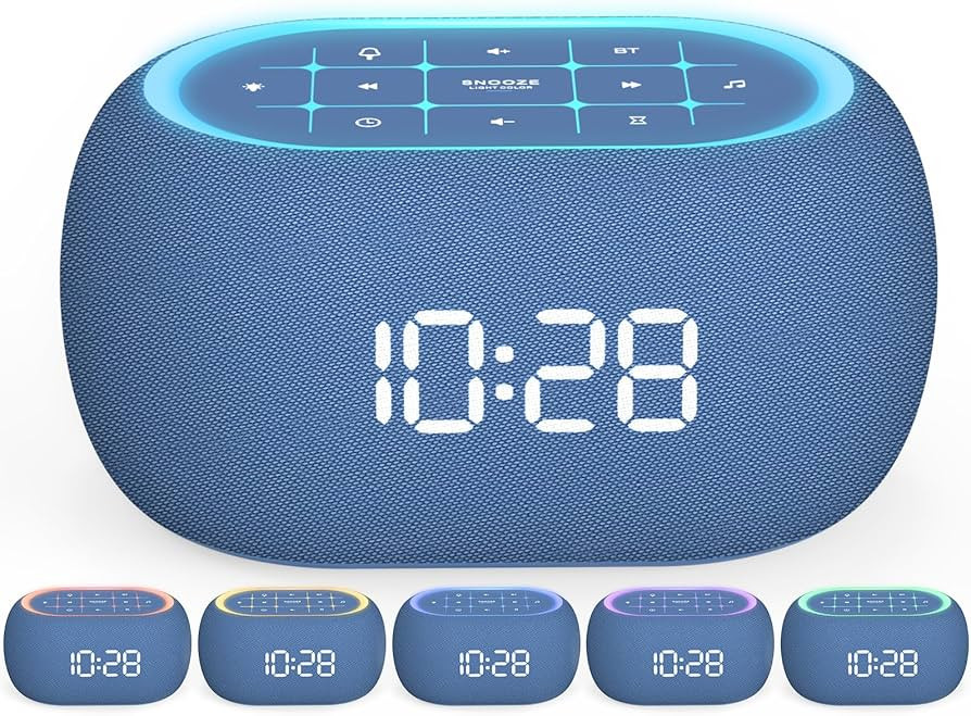 ANJANK White Noise Sound Machine Alarm Clock with Bluetooth Speaker, Hi-Fi Stereo Sound, 21 Sound... | Amazon (US)