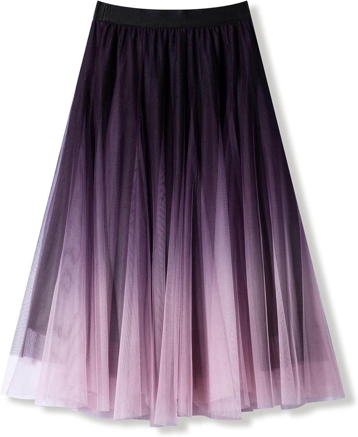 Women’s Tulle Skirts Midi Elastic High Waist Pleated Mesh Flowy A-Line Party Long Tutu Skirts... | Amazon (US)