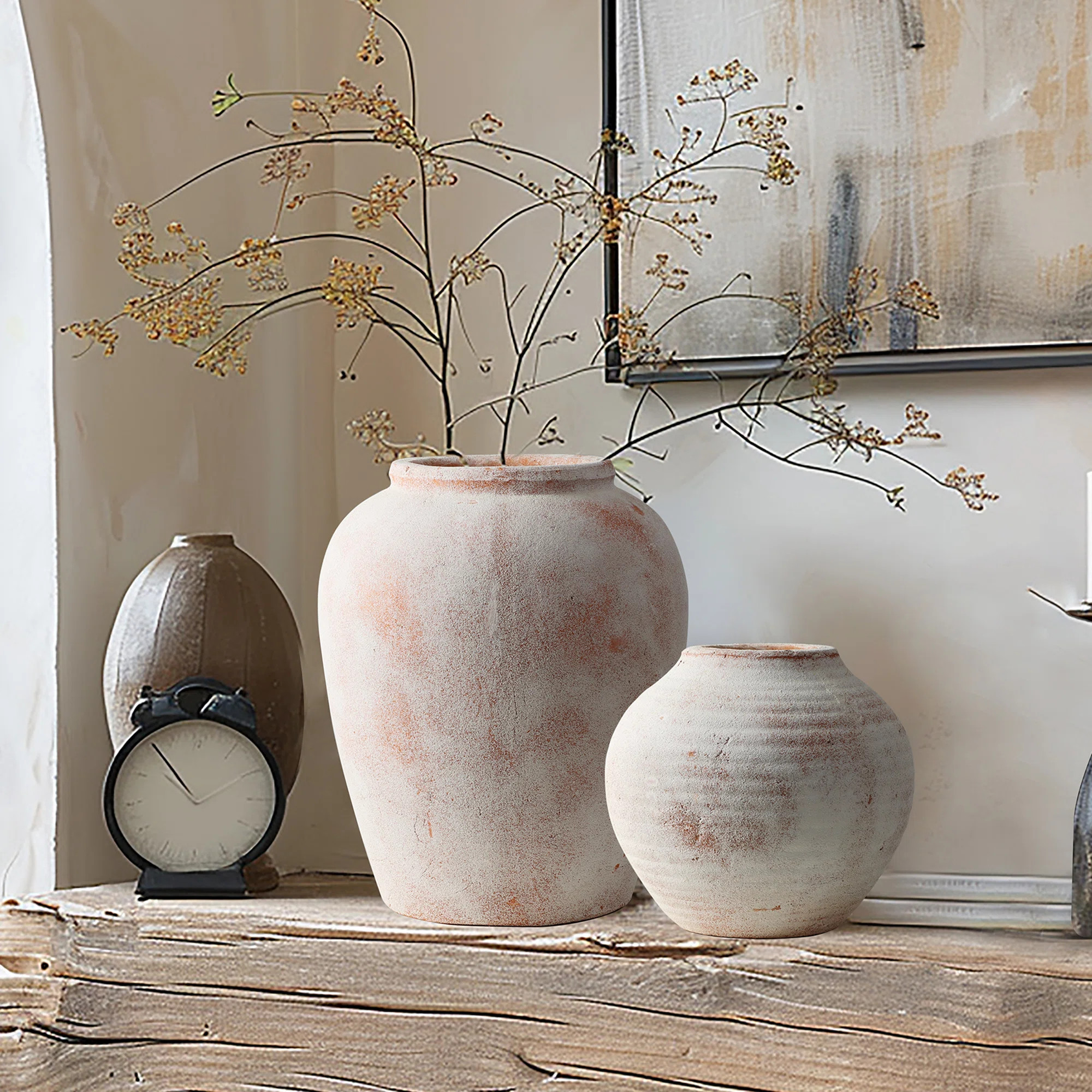 Valdese Handmade Stoneware Table Vase (Set of 2) | Wayfair North America