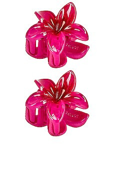 Emi Jay Baby Super Bloom Clip Set in Dragonfruit from Revolve.com | Revolve Clothing (Global)