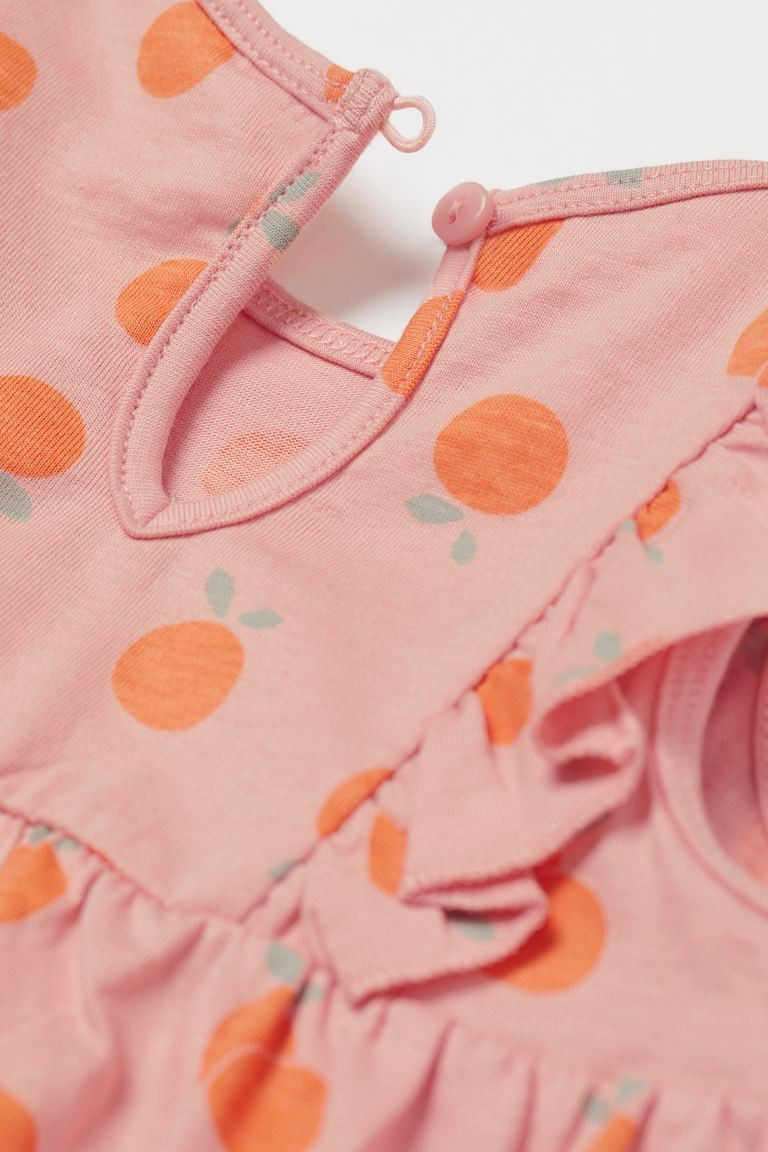 Ruffle-trimmed Jersey Dress | H&M (US + CA)