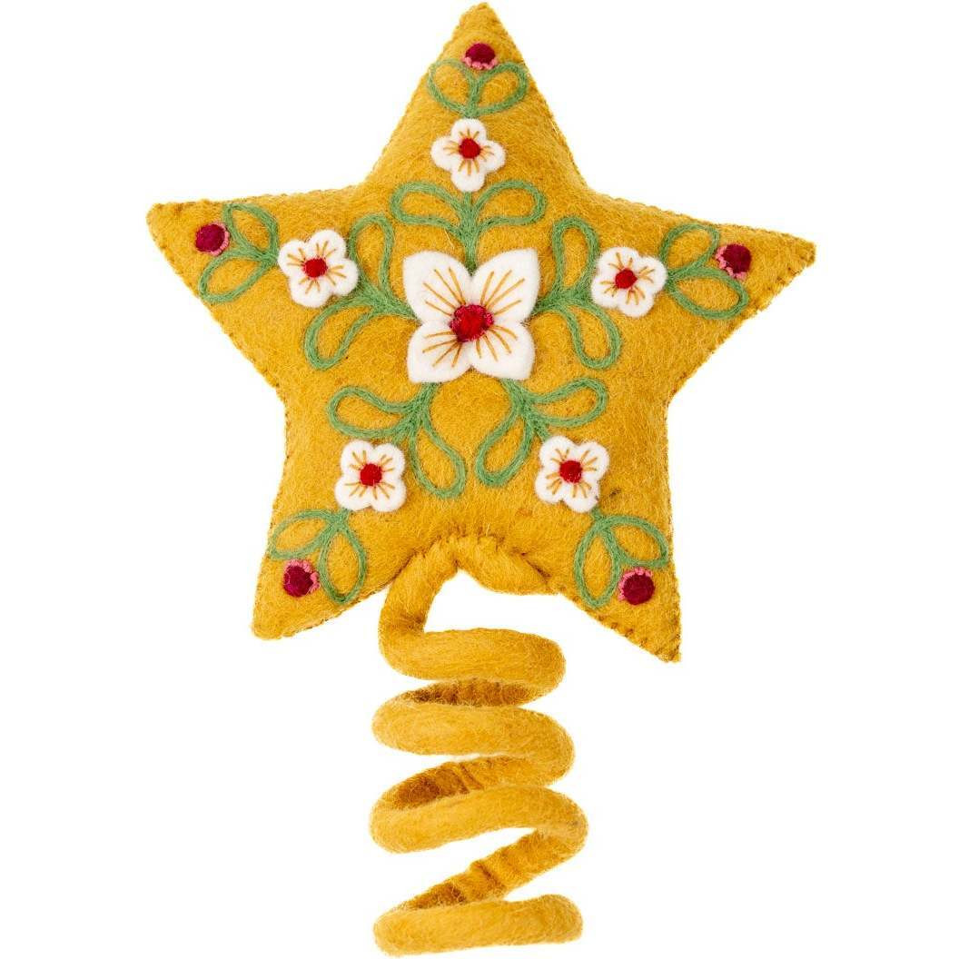 Star Tree Topper, Yellow | Maisonette