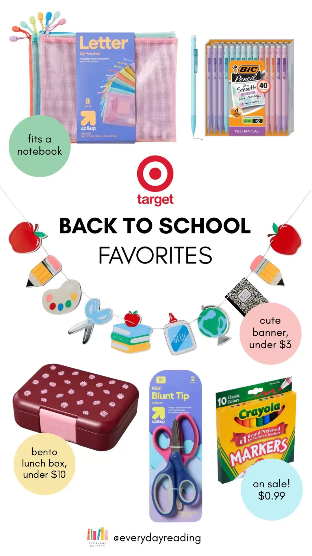 Back to school has been the only thing on my mind with school starting next week, and Target has some great finds! A cute school garland for a classroom or back-to-school dinner, fun zipper pouches, and of course classic supplies at prices you can’t beat (this is when I stock up for the whole year too).

#LTKKids #LTKSaleAlert