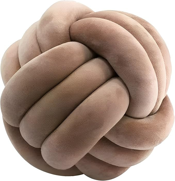 KEBAIHUA Knot Ball Pillows, Round Throw Pillow Cushion Home Decoration Soft Plush Pillow, Throw K... | Amazon (US)