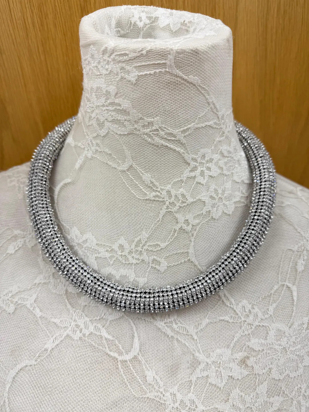 Chunky Diamanté Choker, Choker Necklace, Necklace, Rhinestone Choker - Etsy | Etsy (US)