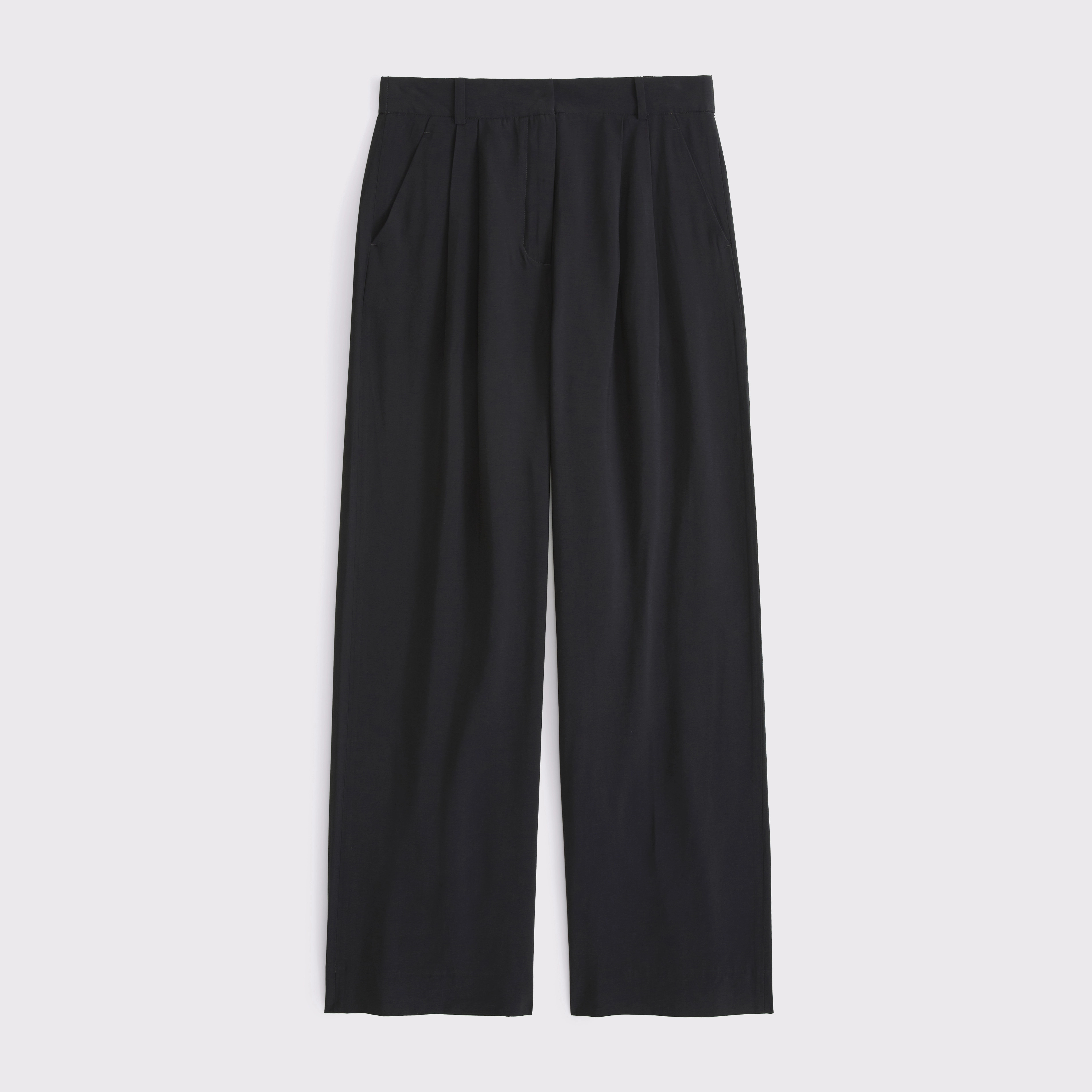A&F Sloane Crepe Tailored Wide Leg Pant | Abercrombie & Fitch (US)