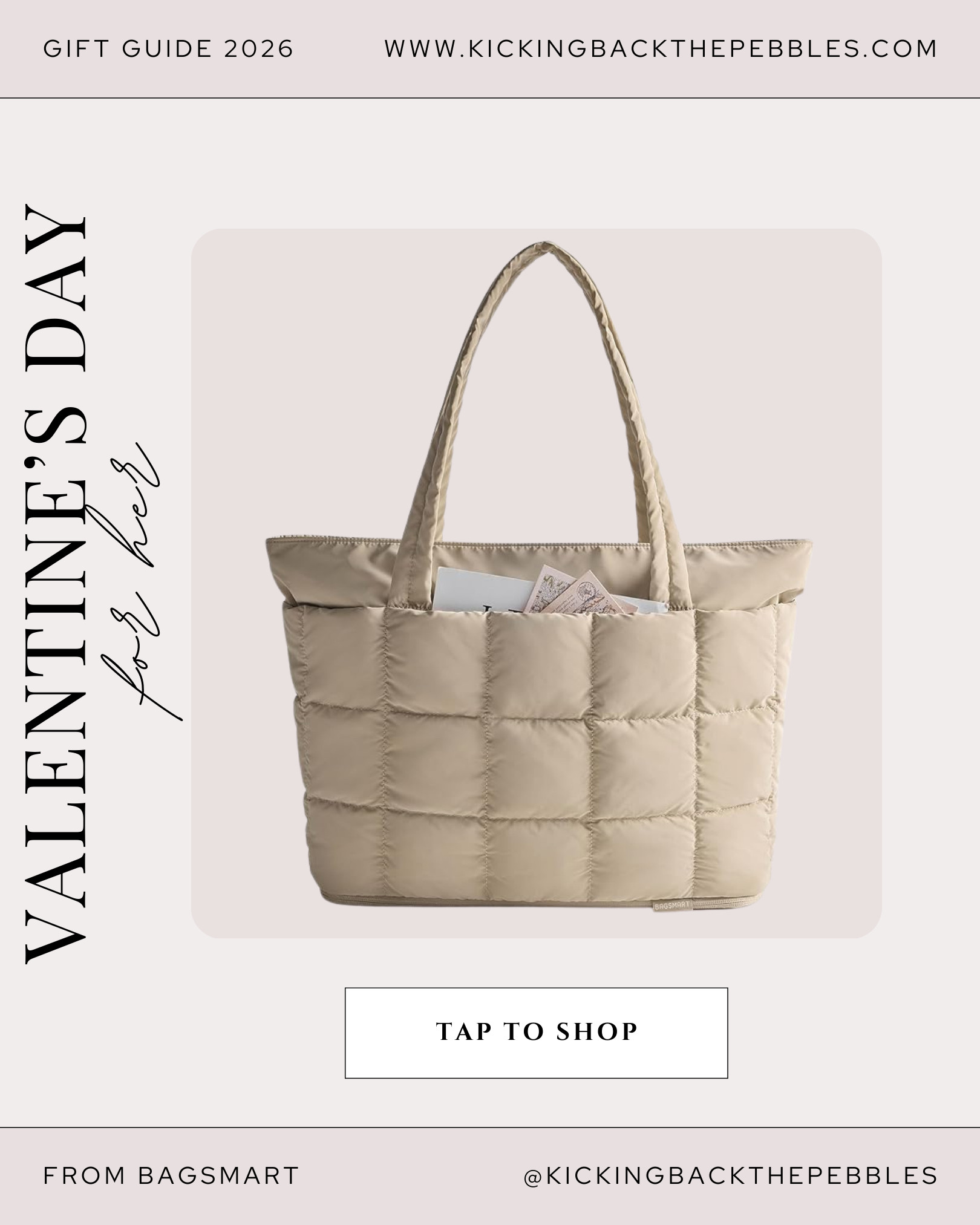 A practical and stylish Valentine’s gift for women who travel, commute, work, or juggle everyday essentials. This lightweight expandable tote bag works as a work bag, travel tote, carry-on, or everyday purse, with clever compartments for organization and easy access.

A thoughtful Valentine’s Day 2026 gift idea for girlfriends, wives, moms, or anyone who appreciates functional design and modern style.

Item linked and ready to shop!

#ValentinesDayGift #GiftsForHer #BAGSMART #LTKGiftGuide #LTKFinds 

 #LTKmomlife #LTKSeasonal #LTKTravel