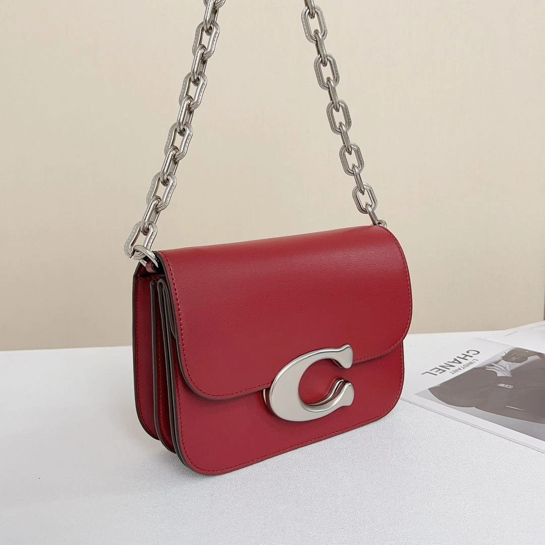 COACH Crossbody Bag Idol Bag Red CM557 Outlet New | eBay US
