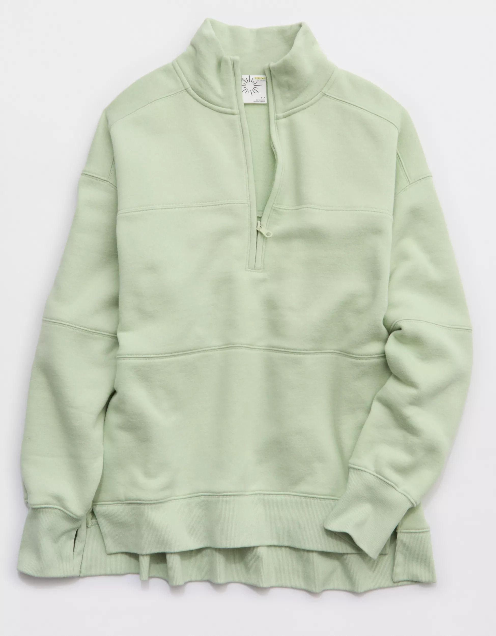 OFFLINE By Aerie Cloud Fleece Quarter Zip Sweatshirt | Aerie