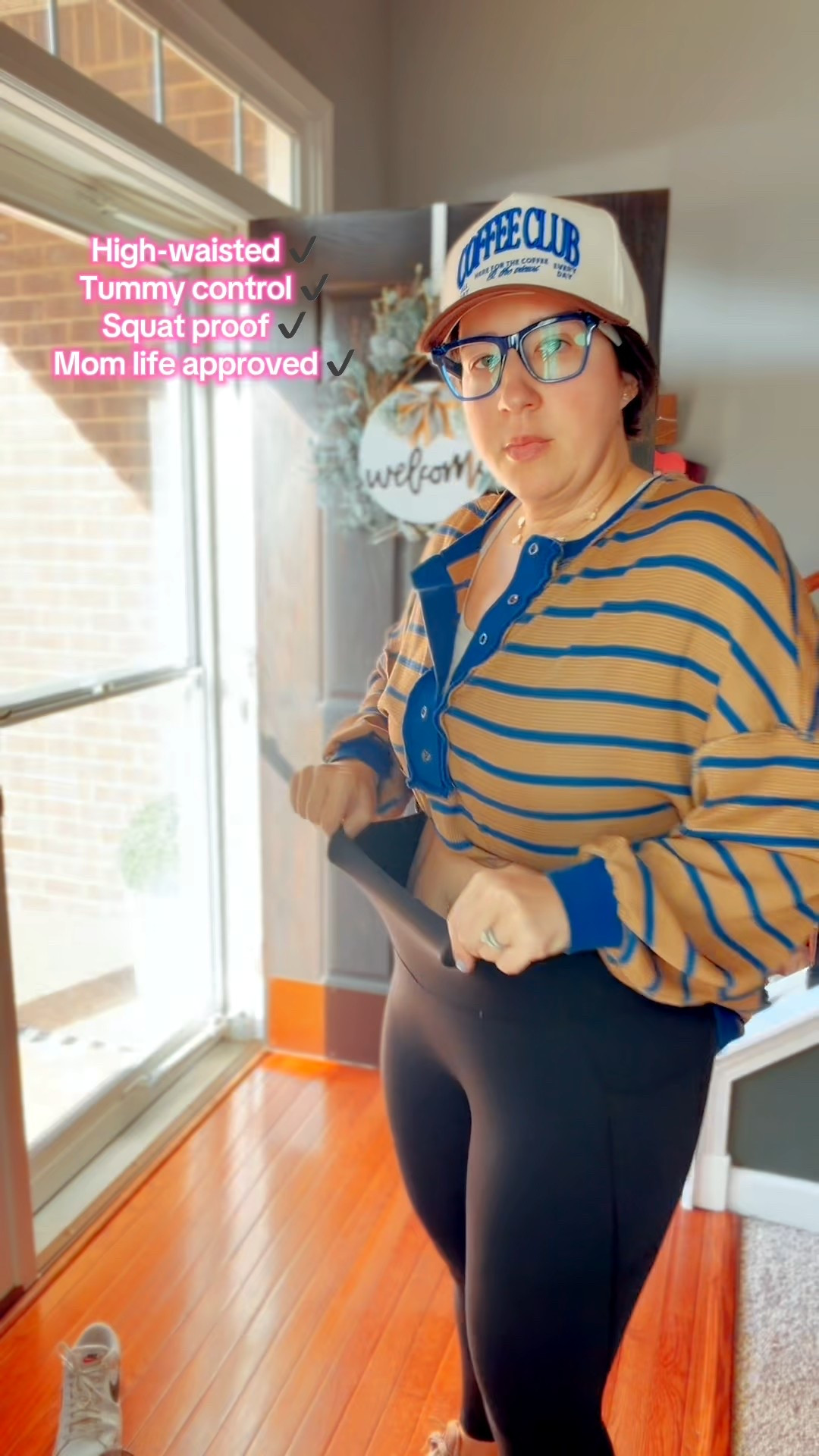 Loveee these Halara Leggings! Keeps you snatched! 

Shoes- TTS 8 
Leggings- Large, 7/8 Length 
Shirt- Large 

#LTKMidsize #LTKmomlife #LTKSaleAlert