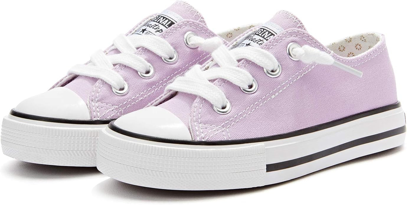 Weestep Toddler Little Kid Boys and Girls Classic Cotton Slip On Sneakers | Amazon (US)