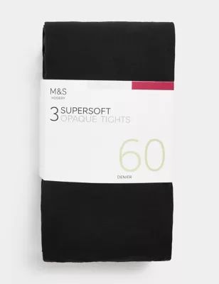3pk 60 Denier Supersoft Opaque Tights | Marks & Spencer (UK)