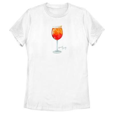 Women's Lost Gods Aperol Spritz Fancy  T-Shirt - White - Small | Target