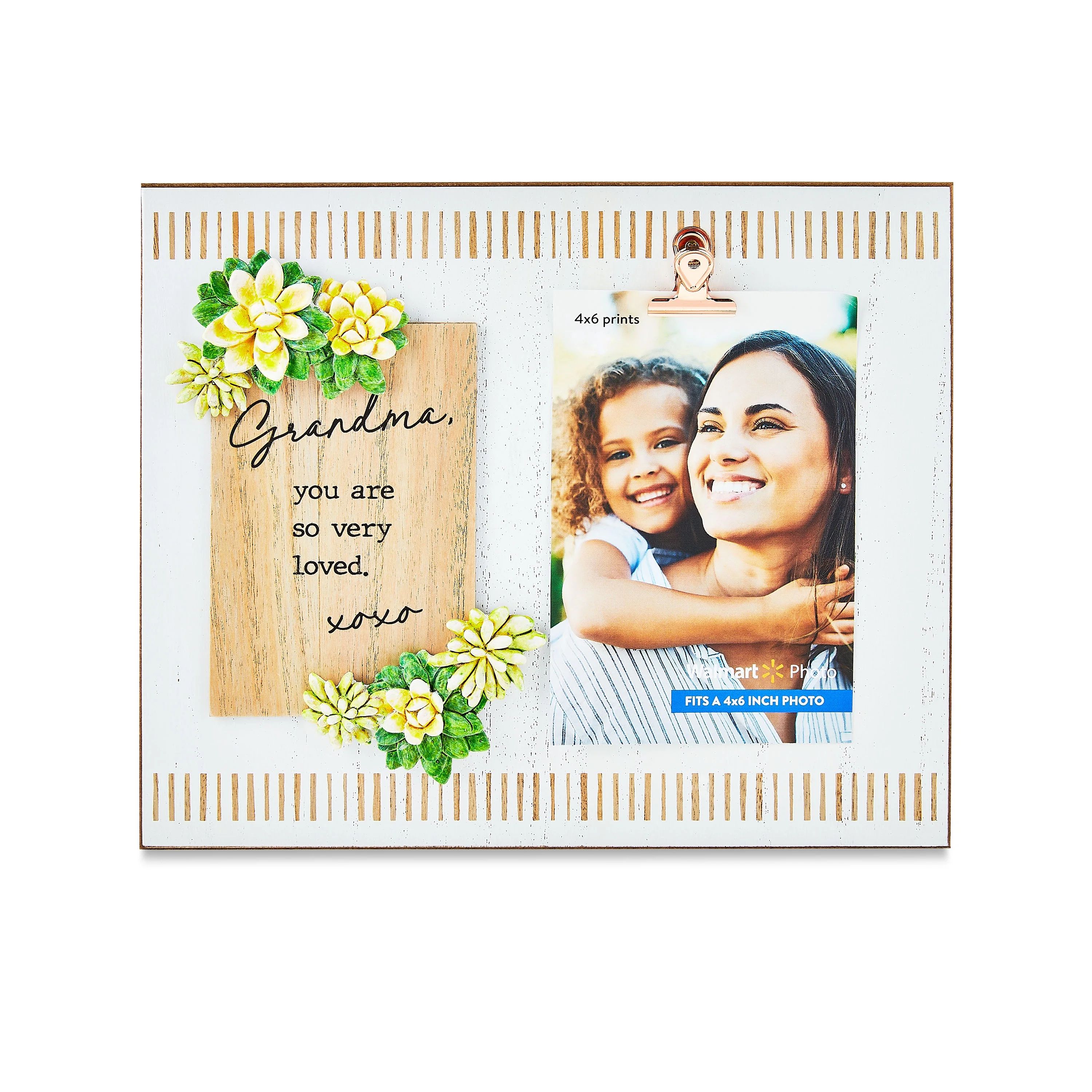 Mother’s Day Grandma Clip Tabletop Picture Frame. Holds One 4" x 6" Size Photo, by Way To Celeb... | Walmart (US)
