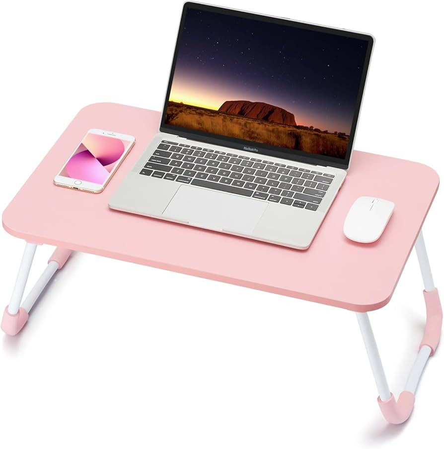 Ruxury Folding Lap Desk Laptop Stand Bed Desk Table Tray, Breakfast Serving Tray, Portable & Ligh... | Amazon (US)
