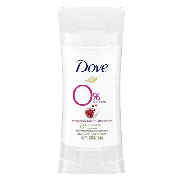 Dove 0% Aluminum Pomegranate & Lemon Verbena Deodorant Stick - 2.6oz | Target
