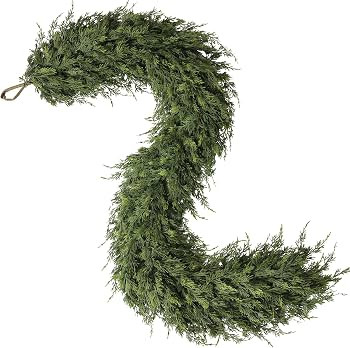 1Pcs 6FT Lifelike Touch Artificial Christmas Cedar Garland for Mantle Decor | Amazon (US)
