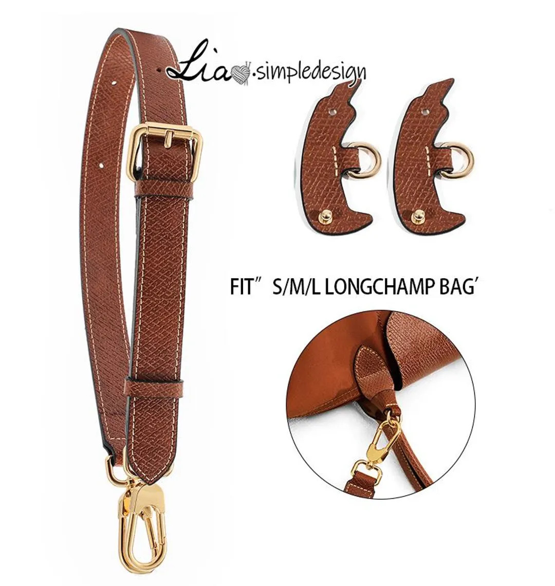 High Quality Leather Wrapping Fit "S/M/L Longchamp Bag" Leather Shoulder Handbag Strap,Replacemen... | Etsy (US)