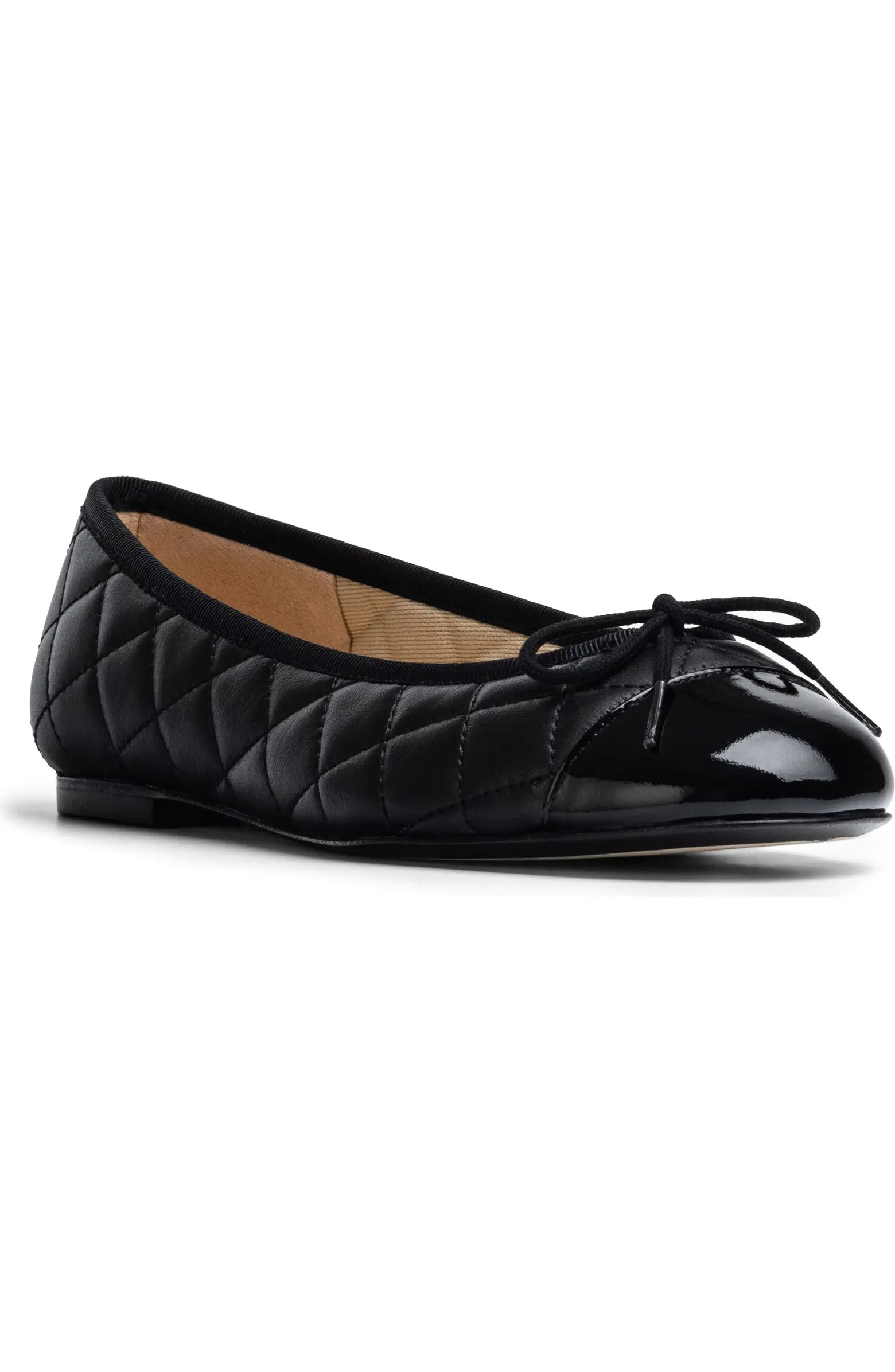 Belle Quilted Ballerina Flat (Women) | Nordstrom