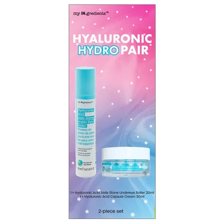 My iN.gredients Hyaluronic Hydro Pair Gift Set - Hydrating for Face and Under Eye - For All Skin Types | Walmart (US)