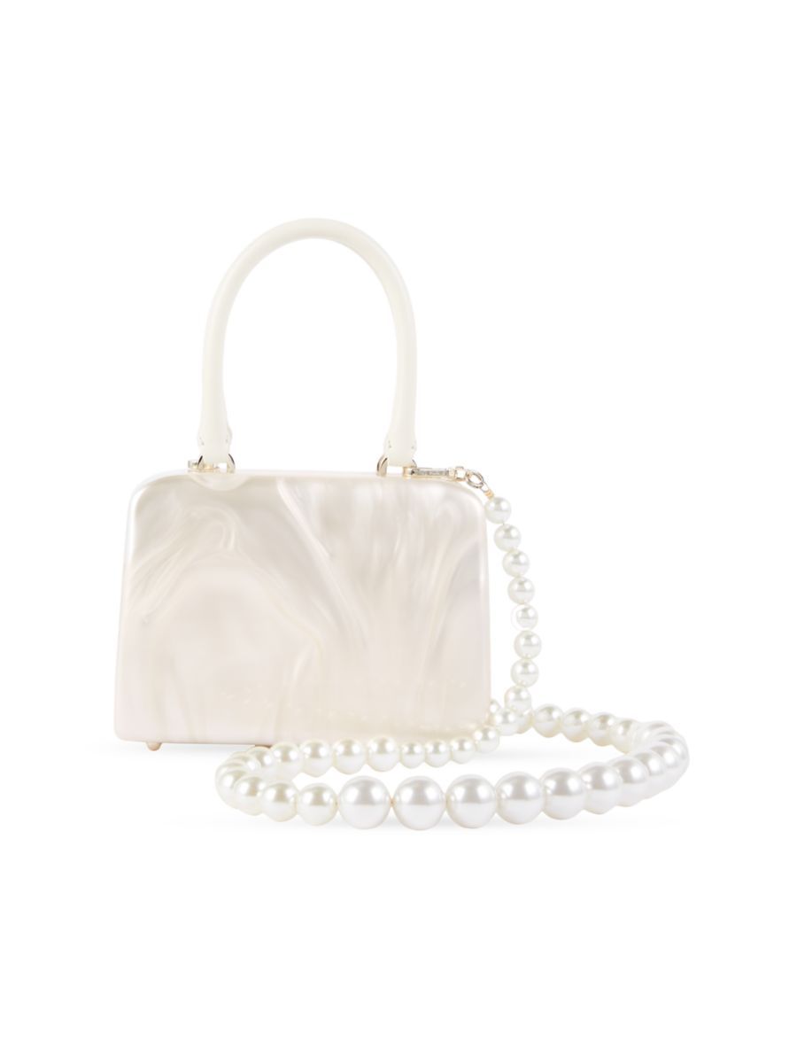 Acrylic & Faux Pearl Strap Mini Bag | Saks Fifth Avenue