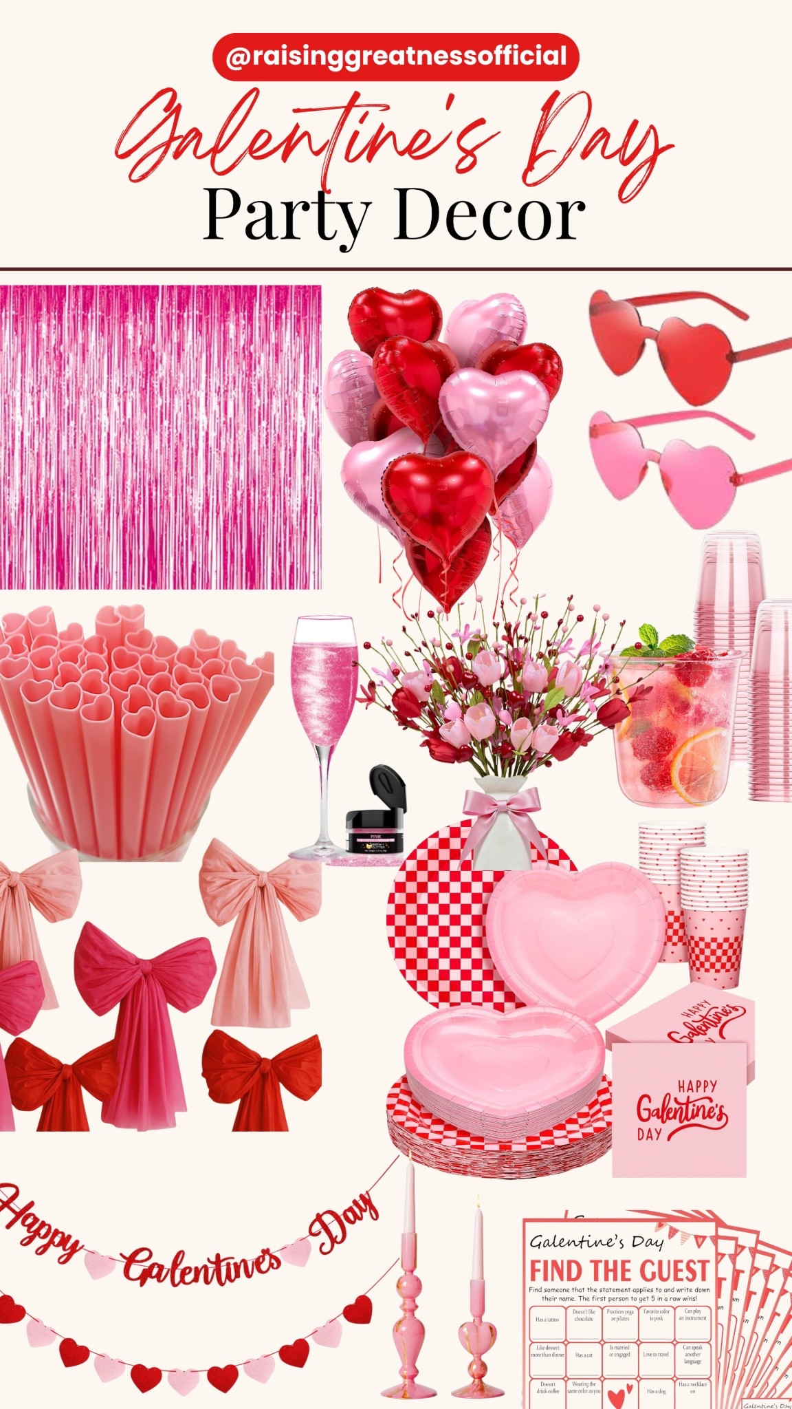 Celebrate love with your girlfriends, girlies, and besties 💕 From cozy details to playful pink accents, this Galentine’s Day party decor sets the vibe for laughter, connection, and unforgettable memories.

#GalentinesDay #GirlsNightIn #BestiesOnly #PartyDecorIdeas #GalentinesDecor #GirlTime #CelebrateFriendship

#LTKHoliday #LTKBeauty #LTKgrwm