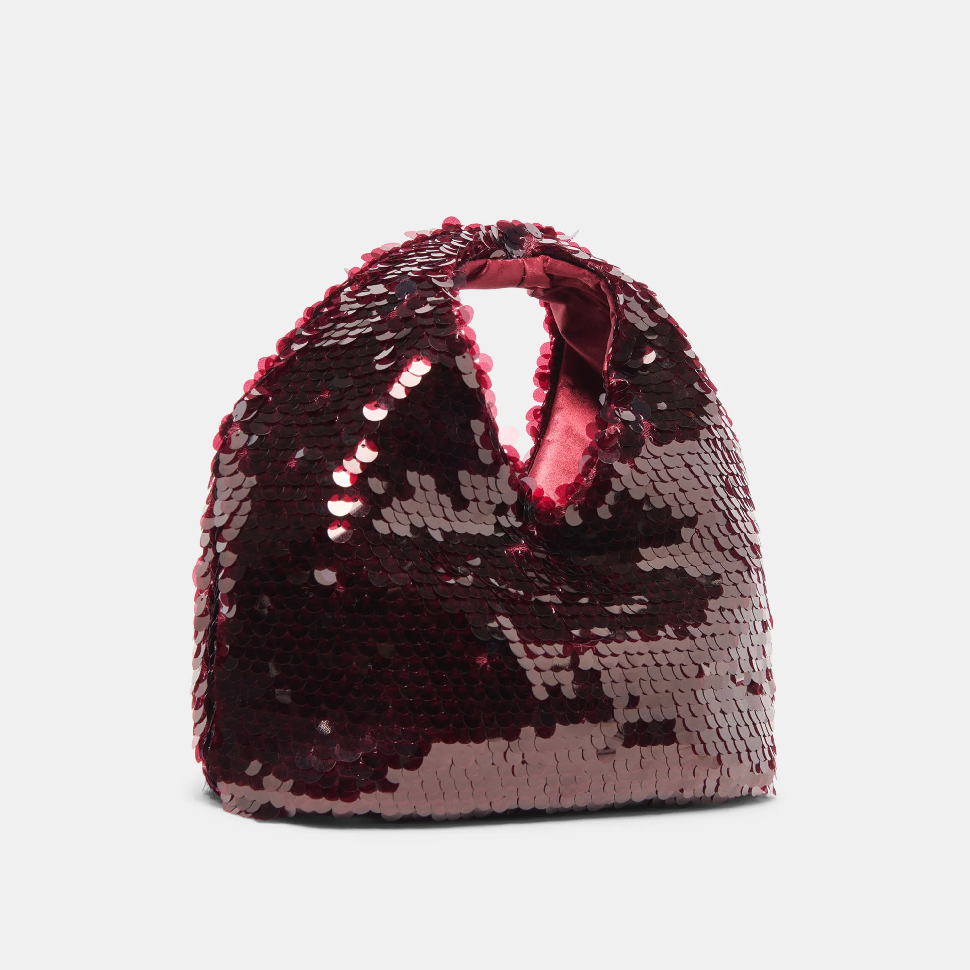 Dahlia Sequin Handbag Burgundy Sequin | DolceVita.com