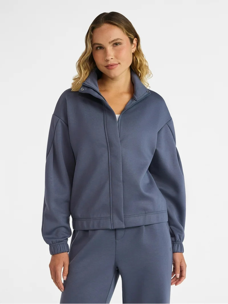Avia Women's ScubaKnit Full Zip Jacket, Sizes XS-XXXL | Walmart (US)