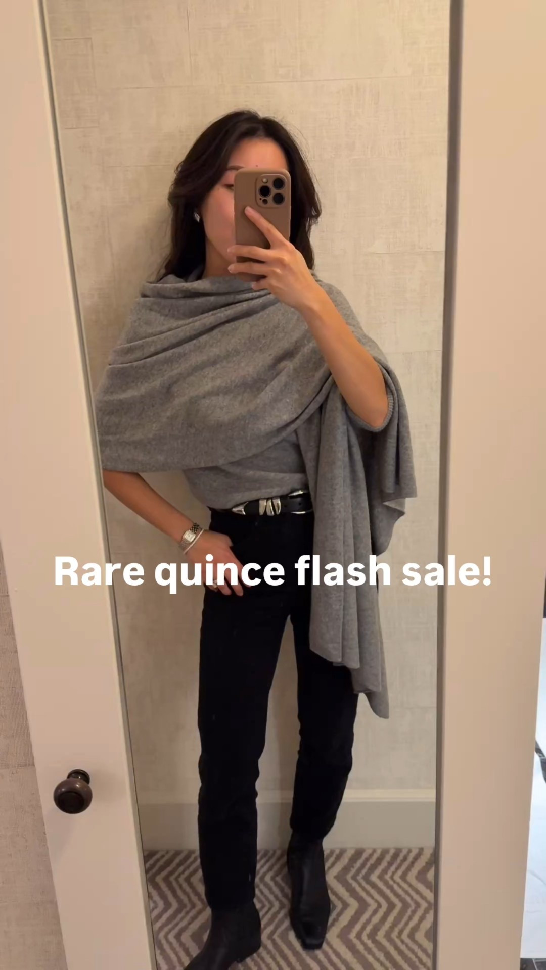 24 hour flash sale this Friday! Linked a few other top favorites 

• quince boatneck sweater Xs one of my best quince pieces

• shawl in matching color also a great item to stock up on and keep on hand for gifts. Esp for mil or mom gift 

• old black jeans linked similar 
• Steve Madden boots 5.5 so comfy!

#LTKWorkwear #LTKPetite #LTKootd