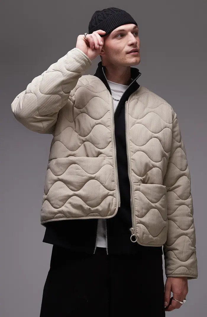 Topman Quilted Bomber Jacket | Nordstrom | Nordstrom