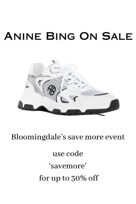 Bloomingdale’s Save more event! Save up to 30% ON Anine Bing plus tons more  These shoes run TTS. 

#aninebing
#summershoes
#newbalance
#summersneakers

#LTKFind #LTKsalealert #LTKshoecrush
