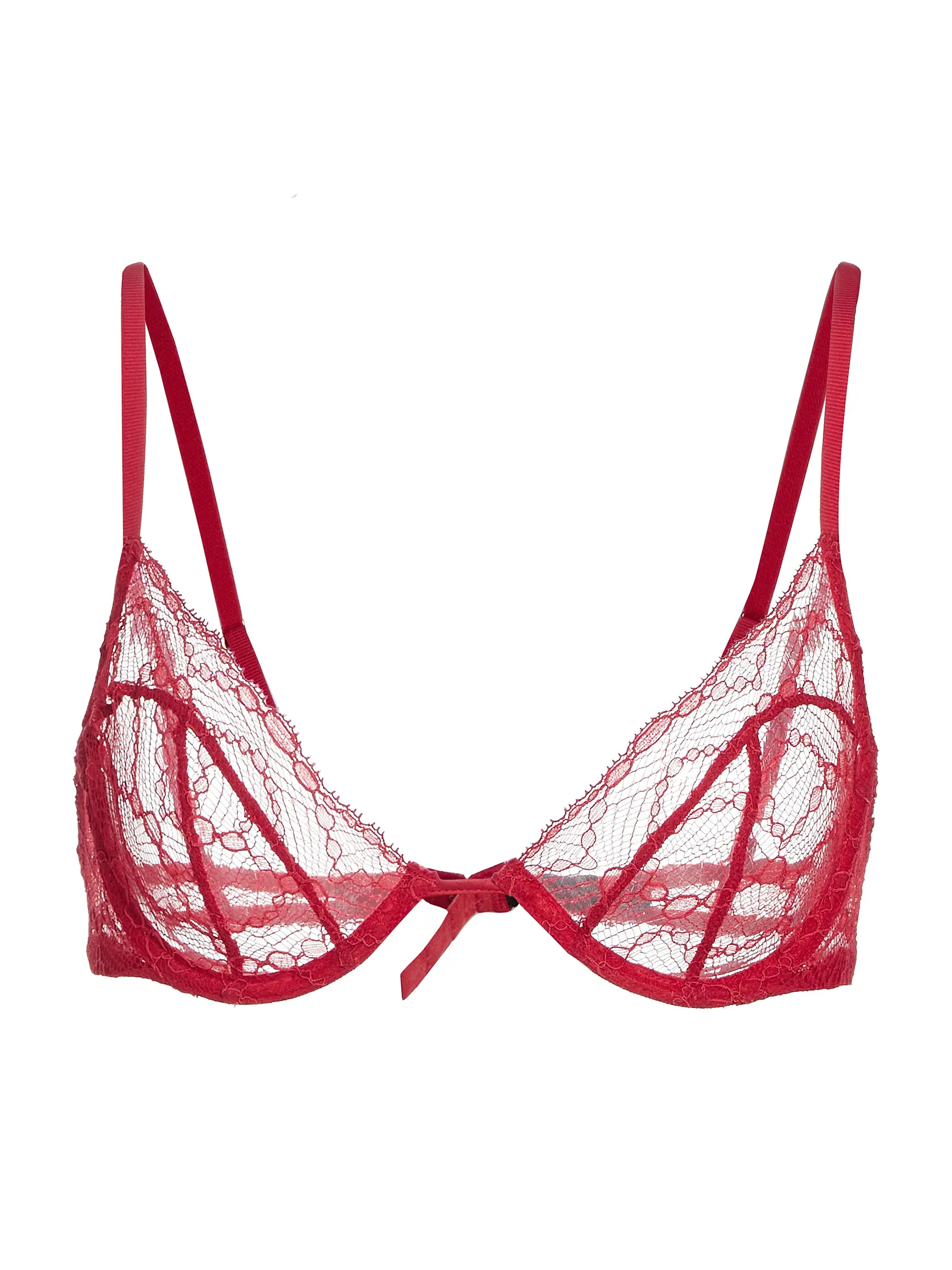 Mon Cheri Sheer Lace Demi Bra | Saks Fifth Avenue