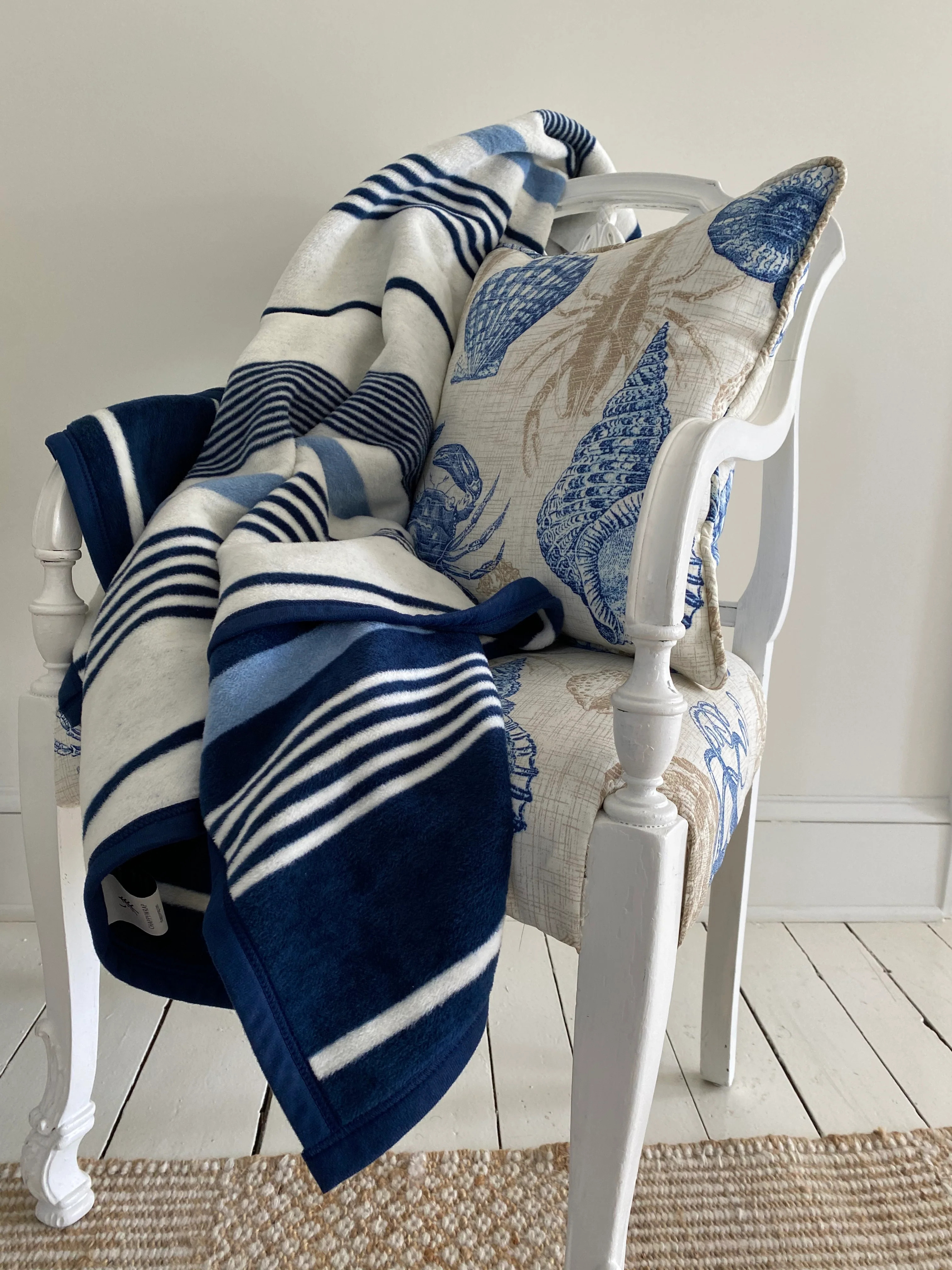 navyBLEU x ChappyWrap Striped Blanket | navyBLEU LLC