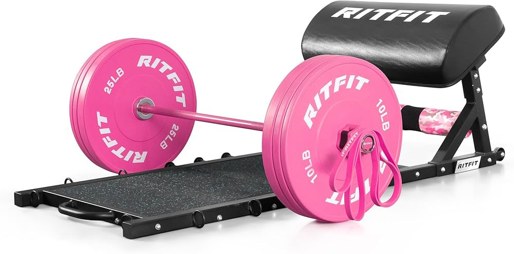 RitFit Multi-Function Hip Thrust Machine Bench Platform HTM-800, 800lbs Capacity Booty Workout Eq... | Amazon (US)