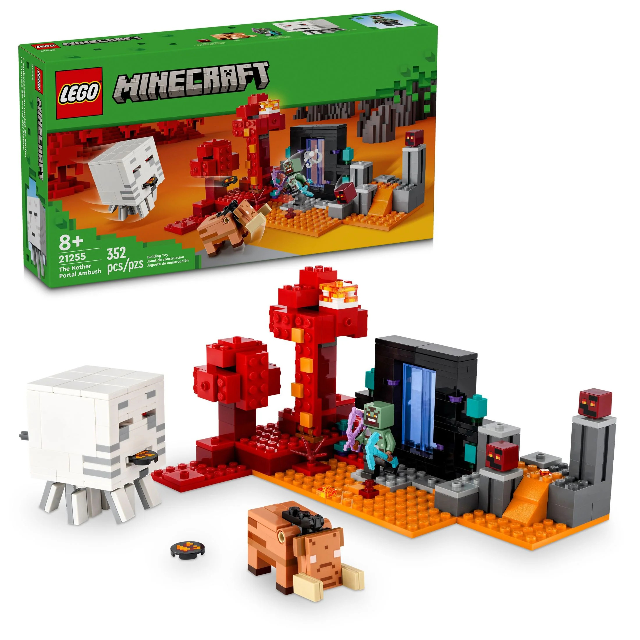 LEGO Minecraft The Nether Portal Ambush Adventure Set, Building Toy for Kids with Minecraft Actio... | Walmart (US)