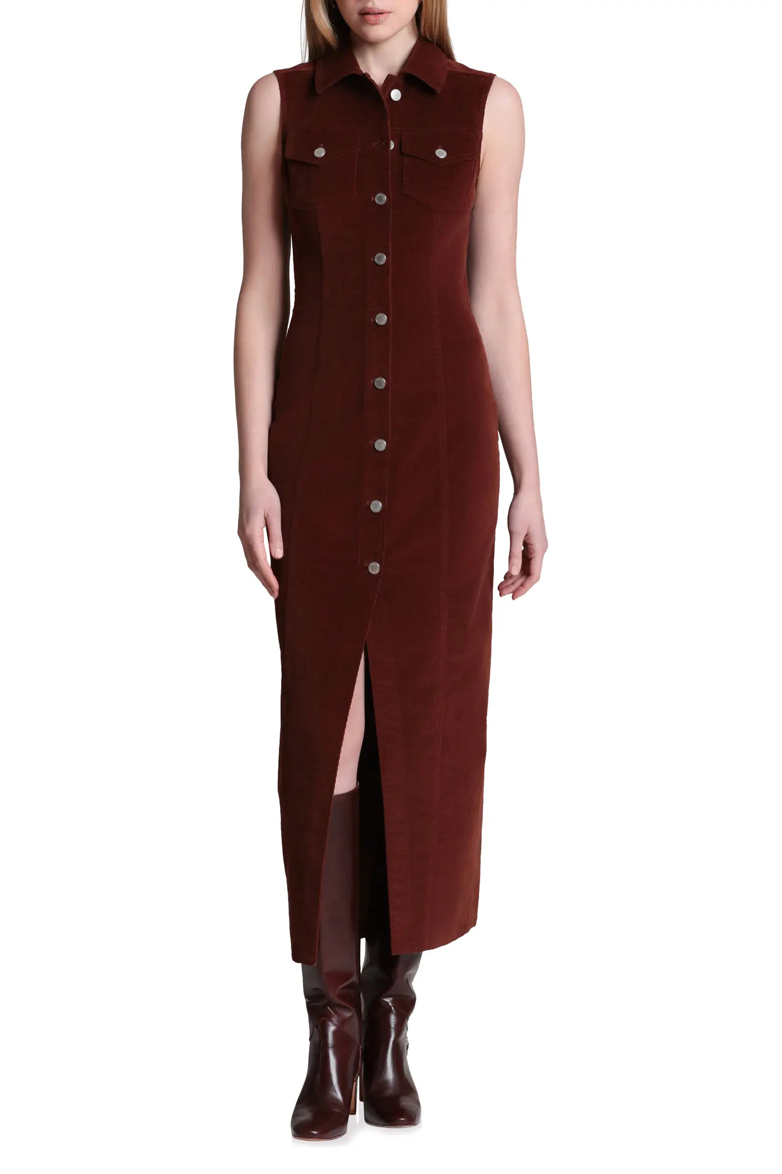 Sleeveless Stretch Corduroy Dress (Women) | Nordstrom | Nordstrom