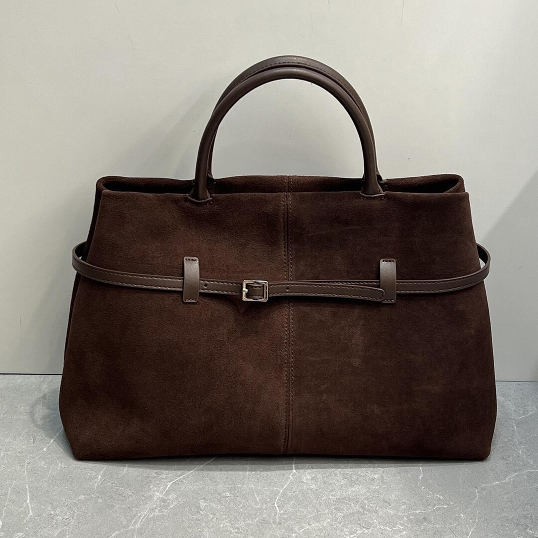 Minimal Suede Tote Bag,women Handbag,leather Shoulder Bag,cowhide Large Bag - Etsy | Etsy (US)
