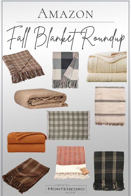 Amazon Fall Blanket Roundup! These will look great with your seasonal holiday decor.  

#LTKSeasonal #LTKfamily #LTKHoliday