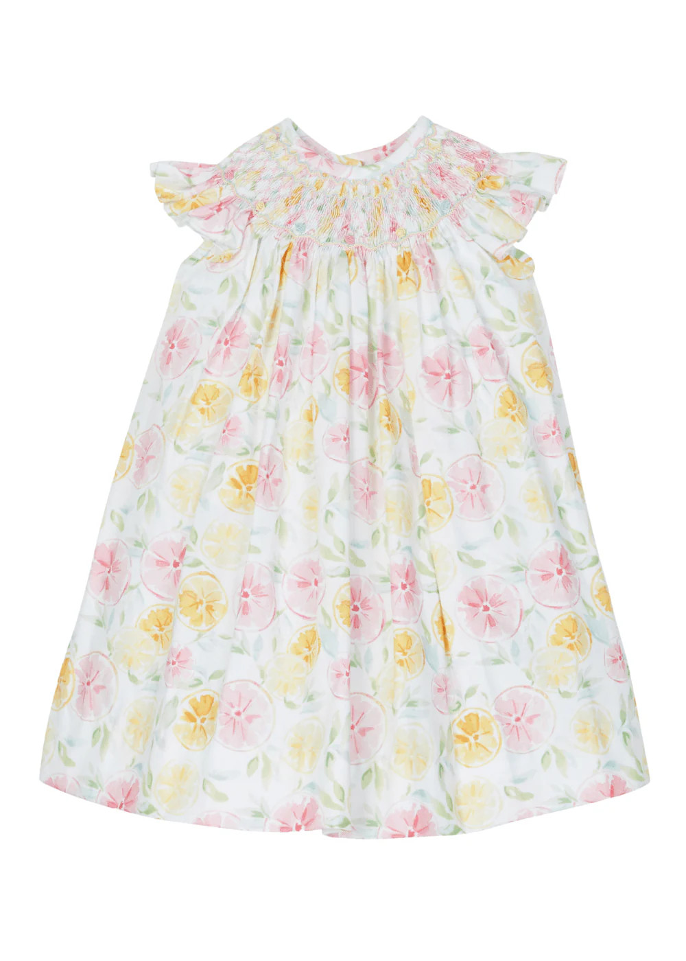 Tutti Frutti Bishop Dress - Baby Smocked Clothing | Little English