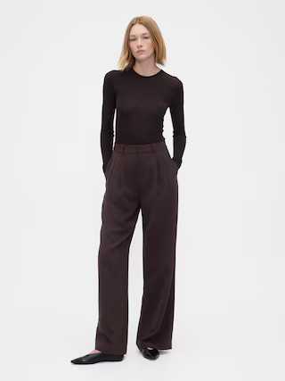365 High Rise Pleated Trousers | Gap (US)