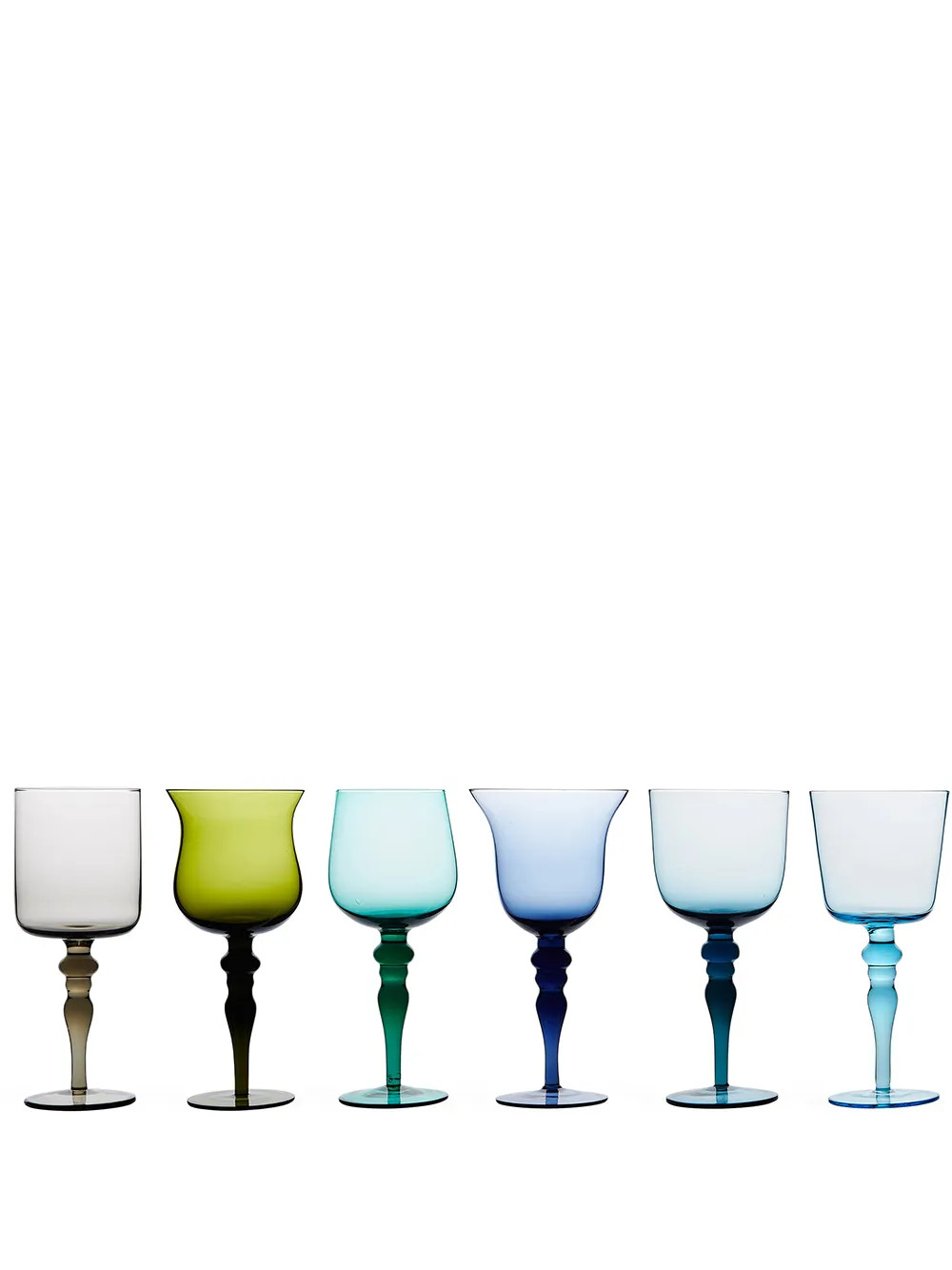 Bitossi Home Sculpted Stem Wine Glasses (set Of six) | Green | FARFETCH AU | Farfetch Global