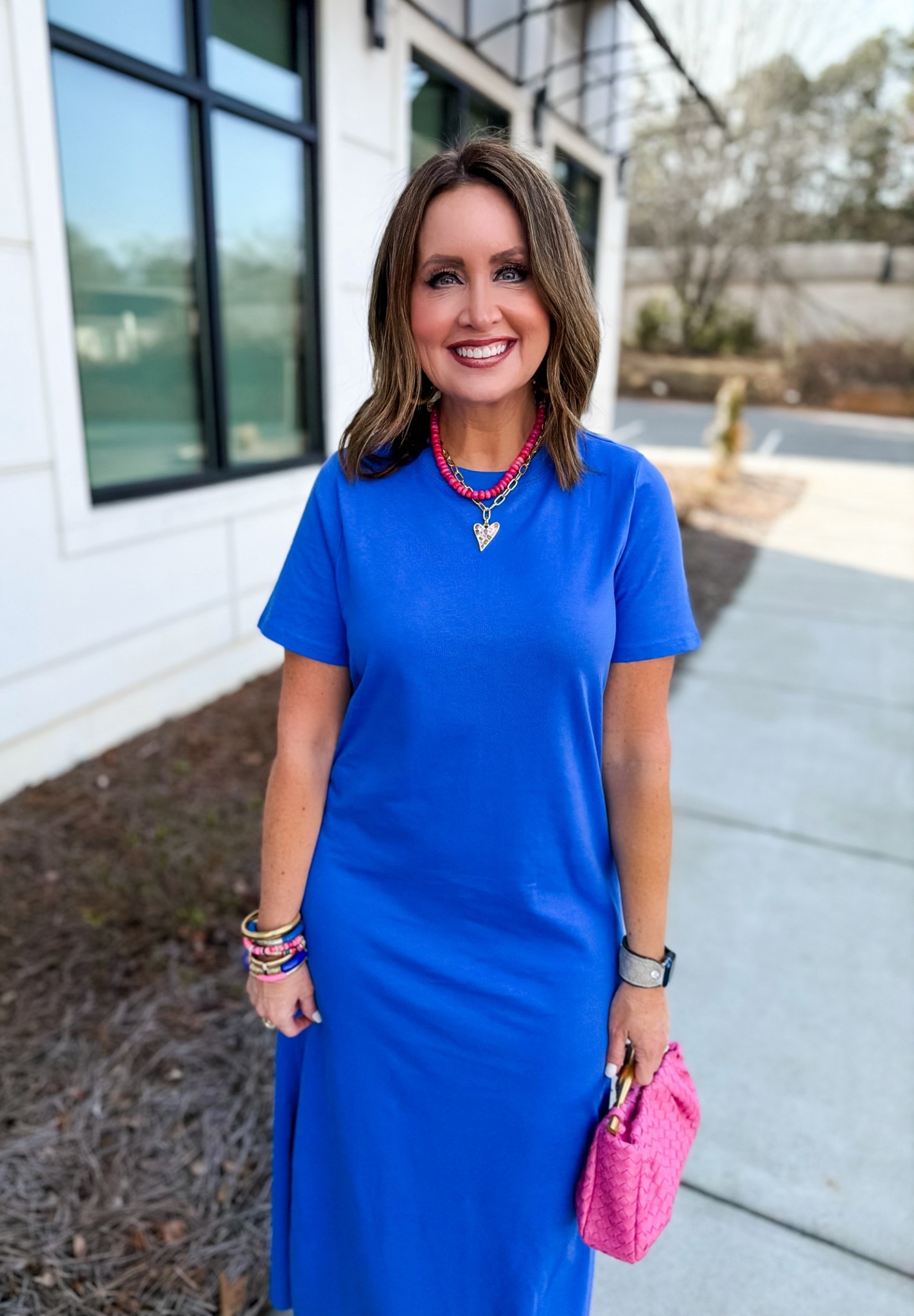 My tshirt dress is half off today - only $12! Runs true to size 

Use code LAURA20 on my jewelry 

#LTKSaleAlert #LTKootd #LTKOver40